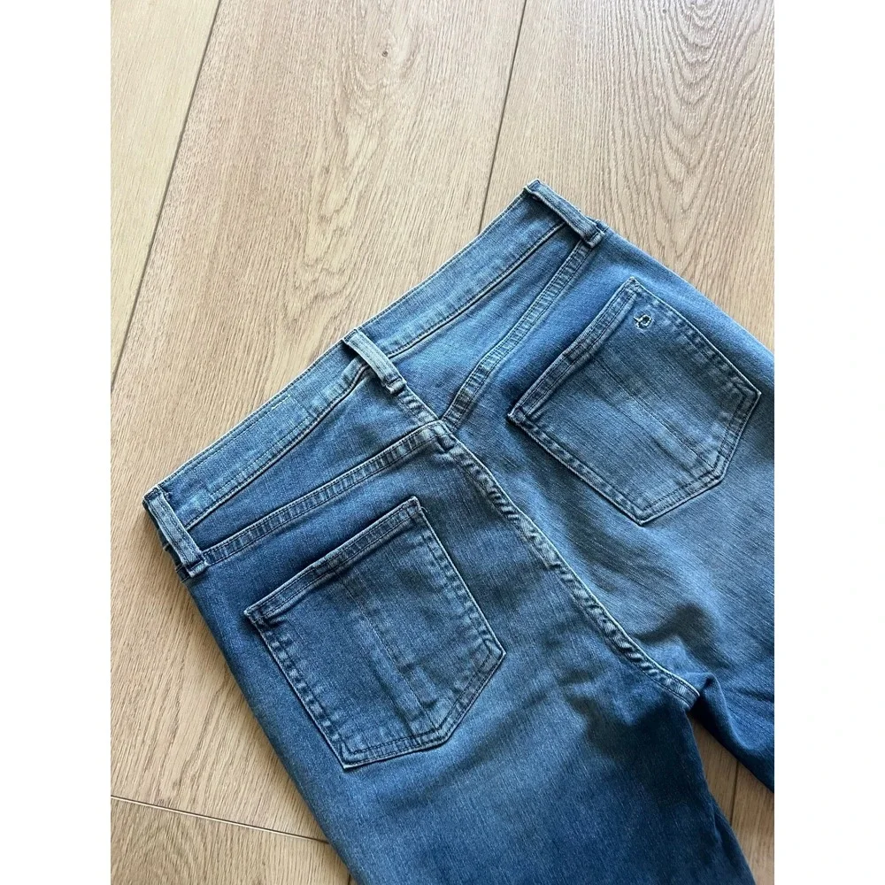 Rag & Bone High‎ Rise Ankle Skinny Jeans Size 27 Ripped Distressed Denim